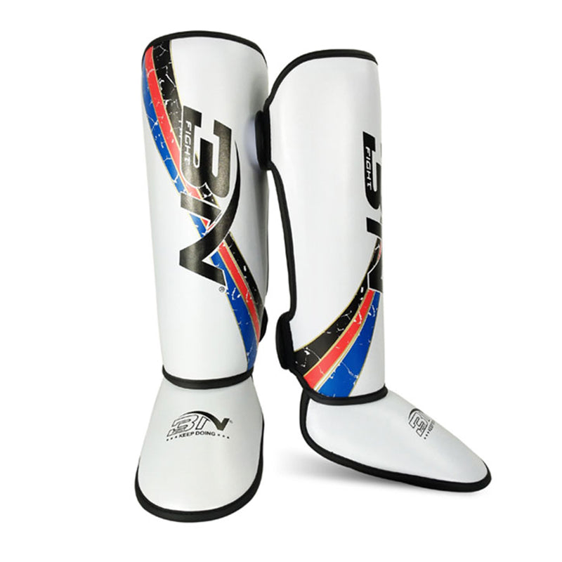 BN Muay Thai Shin Guards for Kids Premium, Lightweight & Durable Extended Protection to Avoid shin splints During Training or Sparring