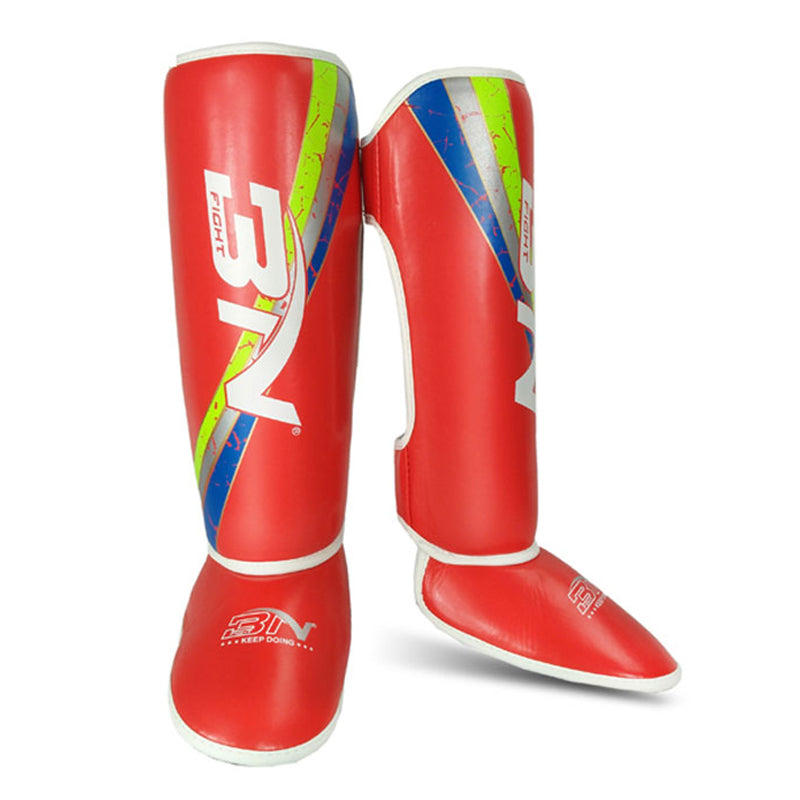 BN Muay Thai Shin Guards for Kids Premium, Lightweight & Durable Extended Protection to Avoid shin splints During Training or Sparring
