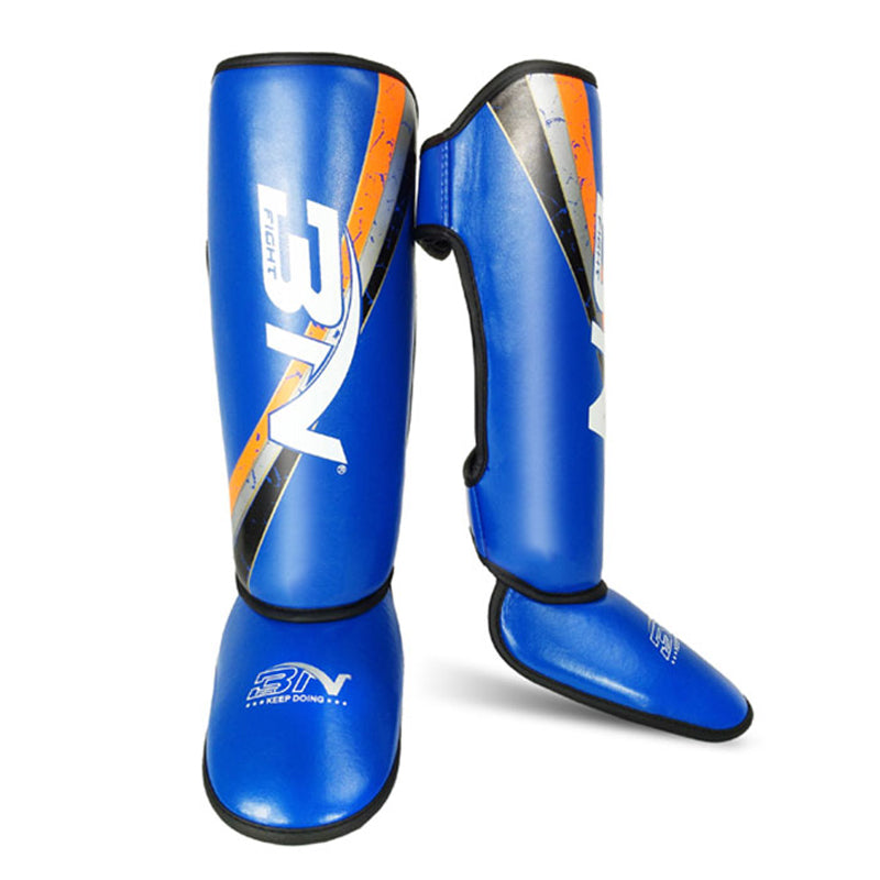 BN Muay Thai Shin Guards for Kids Premium, Lightweight & Durable Extended Protection to Avoid shin splints During Training or Sparring