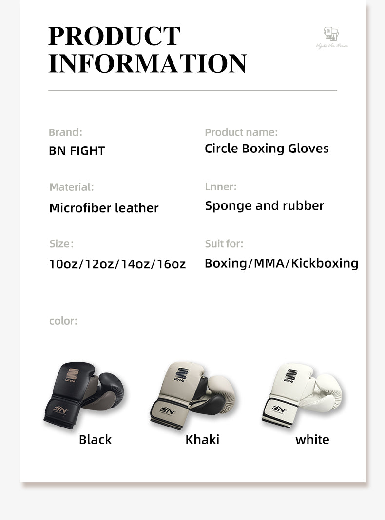 BN Boxing Gloves for Men and Women Suitable for Boxing Kickboxing Mixed Martial Arts Muay Thai MMA Heavy Bag Training