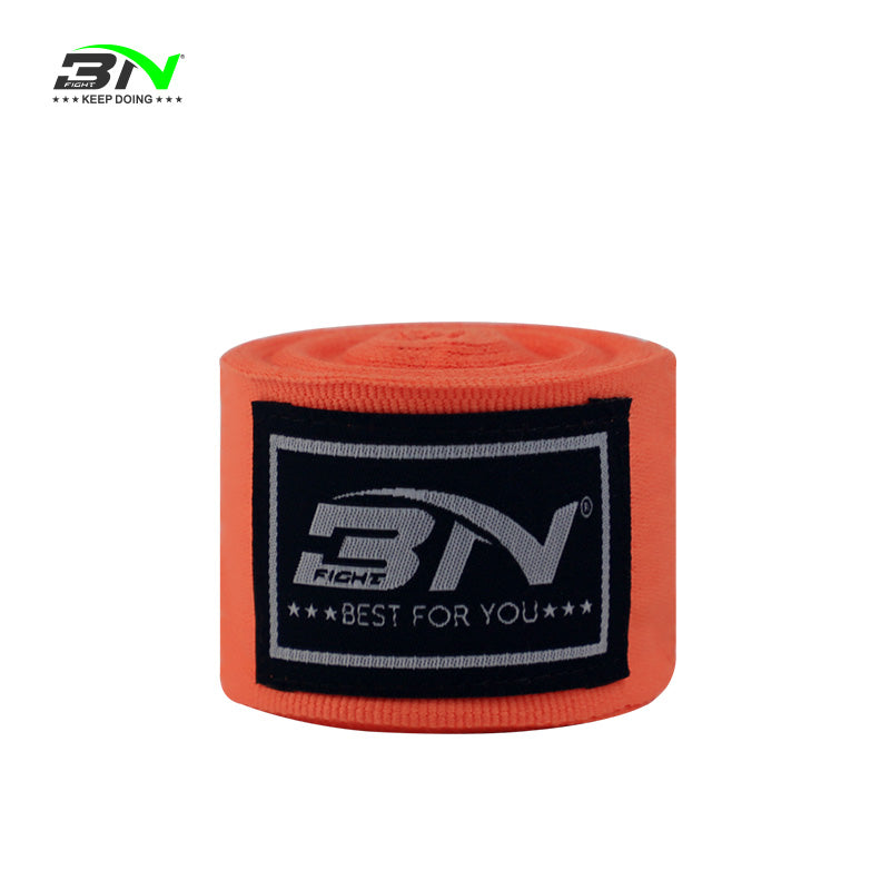 BN Boxing Hand Wraps 1.5M/3M/5M – Mexican Style Semi-Elastic MMA Inner Gloves - Wrist Support for Muay Thai, Kickboxing, BJJ, Karate - Thumb Loop & Hook and Loop Closure - Cotton & Nylon Blend