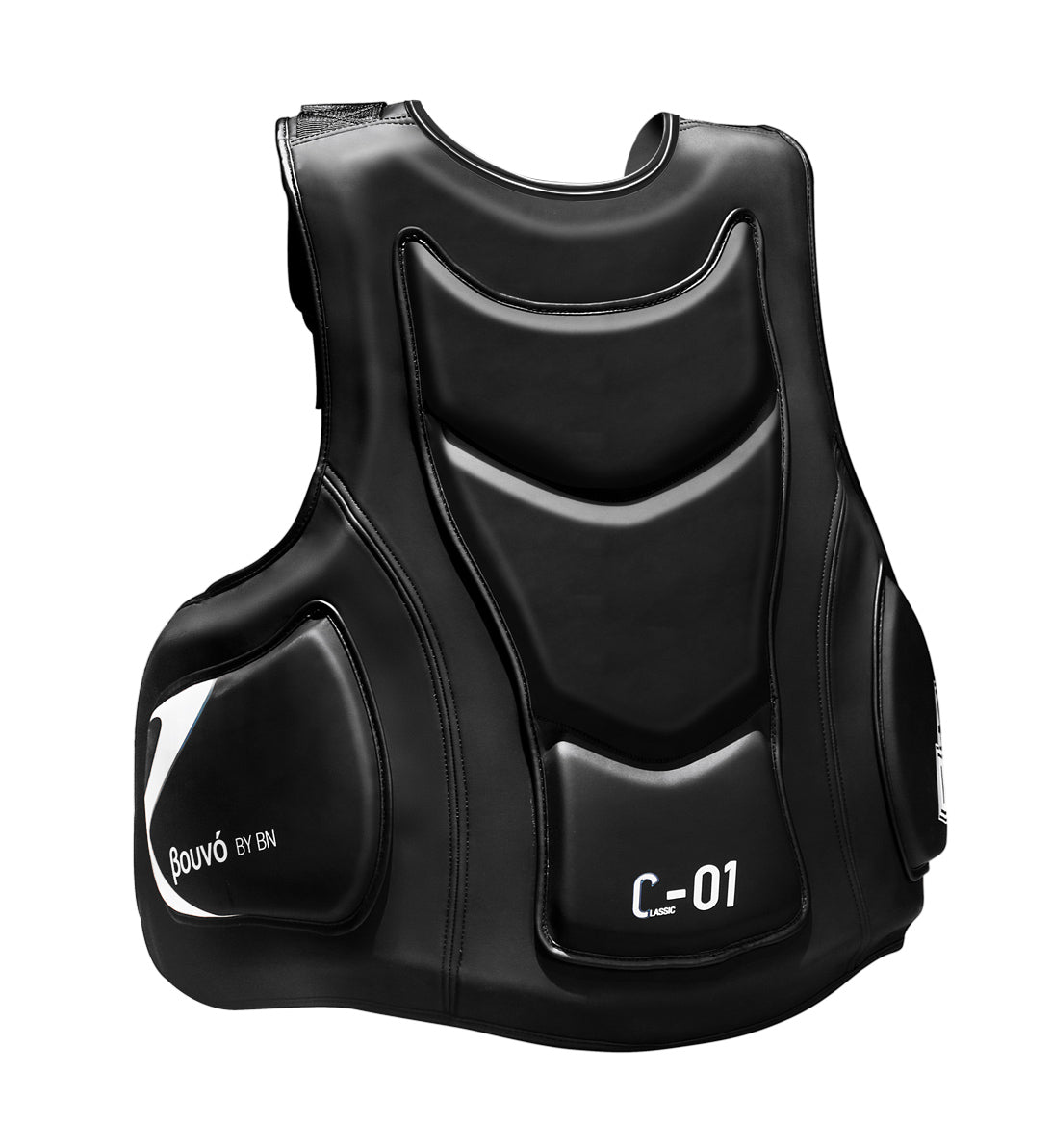 BN Boxing Body Protector Reversible, Kickboxing MMA Muay Thai Chest Guard, Sparring Training Heavy Punching, Adjustable Shield, Martial Arts Upper Belly Protection Pad, Taekwondo TKD Vest