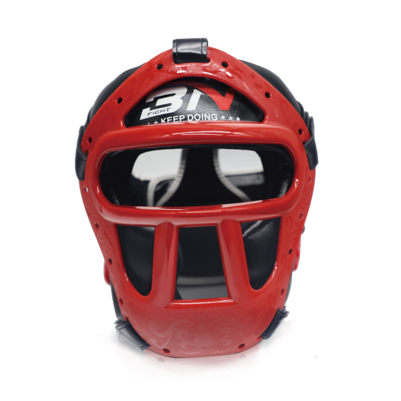 BN Boxing Headgear MMA Muay Thai, Removable Face Grill, Head Gear for Sparring Grappling Martial Arts Kickboxing Taekwondo Karate BJJ Training