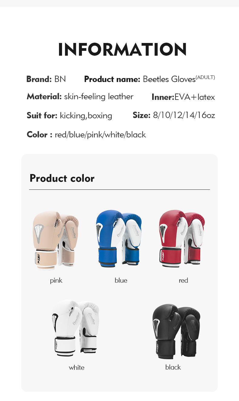 BN Boxing Gloves for Men Women, Sparring Training Punching MMA Kickboxing Boxing Gloves, Heavy Bag Workout Gloves for Boxing, Kickboxing, Muay Thai, MMA