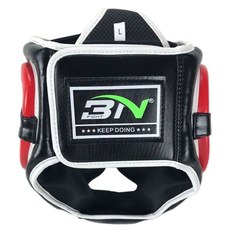 BN Boxing Headgear for Men & Women, Muay Thai MMA Headgear with Protective Padding, Full Face Coverage for Sparring Training