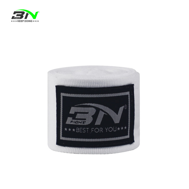 BN Boxing Hand Wraps 1.5M/3M/5M – Mexican Style Semi-Elastic MMA Inner Gloves - Wrist Support for Muay Thai, Kickboxing, BJJ, Karate - Thumb Loop & Hook and Loop Closure - Cotton & Nylon Blend