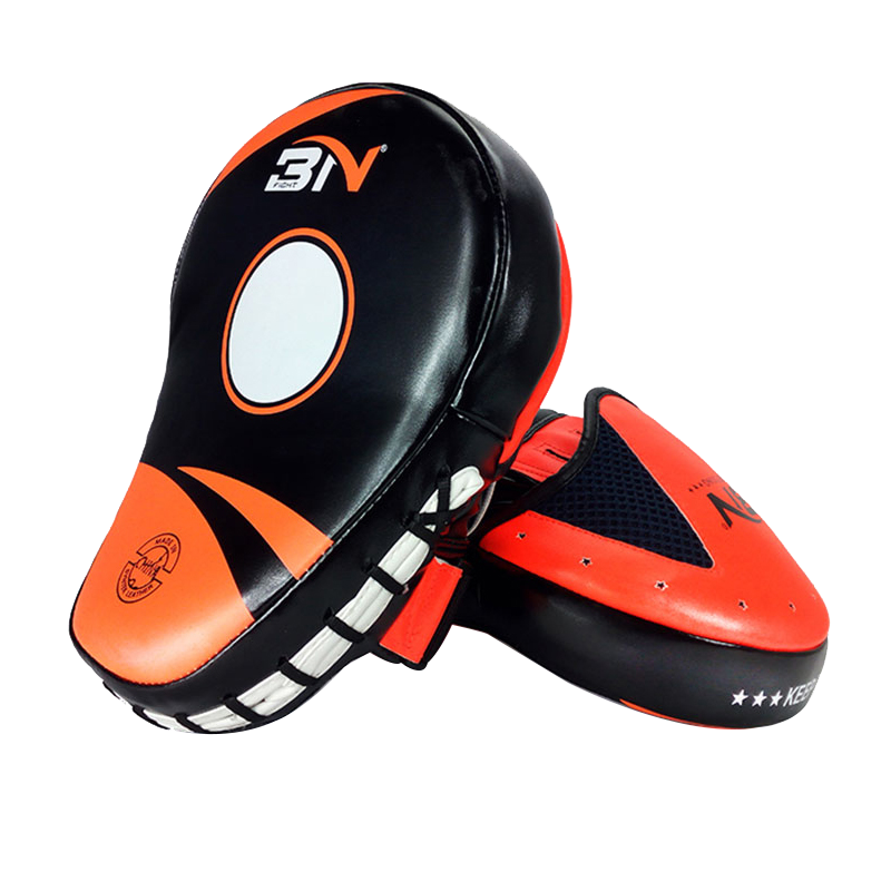 BN Muay Thai Pad for Training, Curved Kickboxing Kicking Strike Shield, Coaching Kick Boxing, MMA, Martial Arts, Karate, Taekwondo, Punching, Foot, Knee and Elbow Target