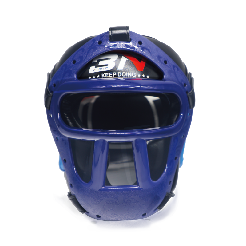 BN Boxing Headgear MMA Muay Thai, Removable Face Grill, Head Gear for Sparring Grappling Martial Arts Kickboxing Taekwondo Karate BJJ Training