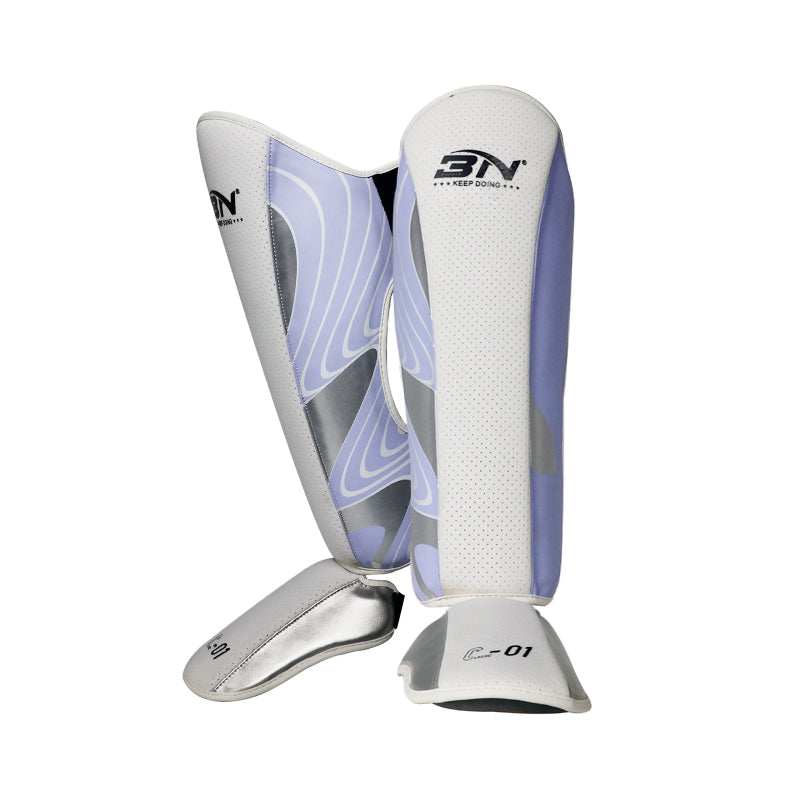 BN Kickboxing Shin Guards Muay Thai Shin Pads for Men, Women, Adjustable Leg Guards with Instep Protection Shinguards Martial Arts Training Equipment for MMA Training and Sparring