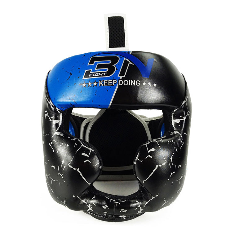 BN Kids Boxing Headgear, MMA Training, Adjustable Padded Kara Muay Thai Juniors Head Gear, Kickboxing, Sparring, Martial Arts, Karate, Taekwondo Youth Girls Boys Helmet, Home Gym Workouts