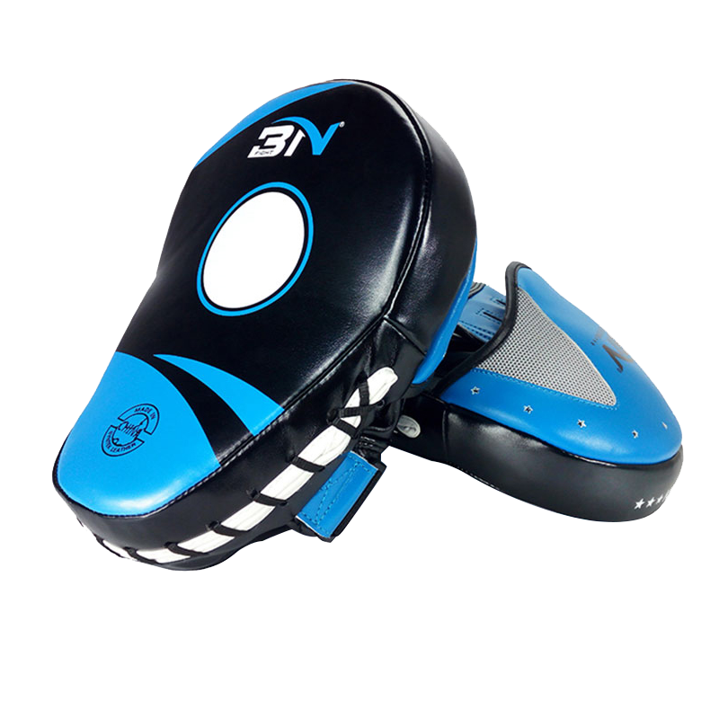 BN Muay Thai Pad for Training, Curved Kickboxing Kicking Strike Shield, Coaching Kick Boxing, MMA, Martial Arts, Karate, Taekwondo, Punching, Foot, Knee and Elbow Target