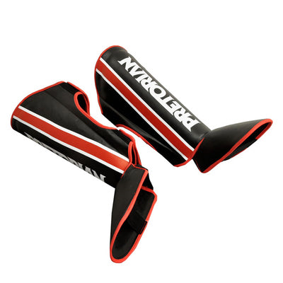 BN Shin Guards Kickboxing Muay Thai, SATRA SMMAF Approved, Premium Maya Hide Leather, Leg Instep Protection Pads, MMA Martial Arts Kicking Sparring Training Gear, BJJ Karate Boxing Taekwondo,
