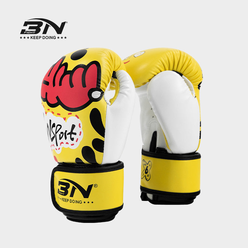 BN Kids Boxing Gloves, Boxing Gloves for Children 3-9 Youth Boys Girls Toddler PU Cartoon Sparring Training Boxing Gloves for Punching Bag, Kickboxing, Muay Thai, MMA
