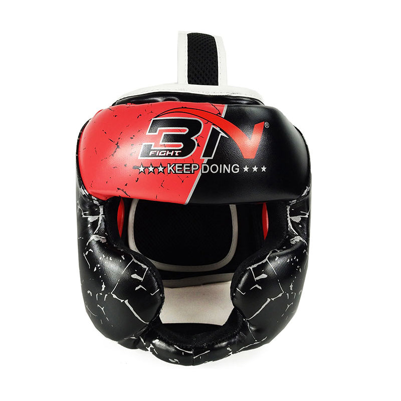BN Kids Boxing Headgear, MMA Training, Adjustable Padded Kara Muay Thai Juniors Head Gear, Kickboxing, Sparring, Martial Arts, Karate, Taekwondo Youth Girls Boys Helmet, Home Gym Workouts