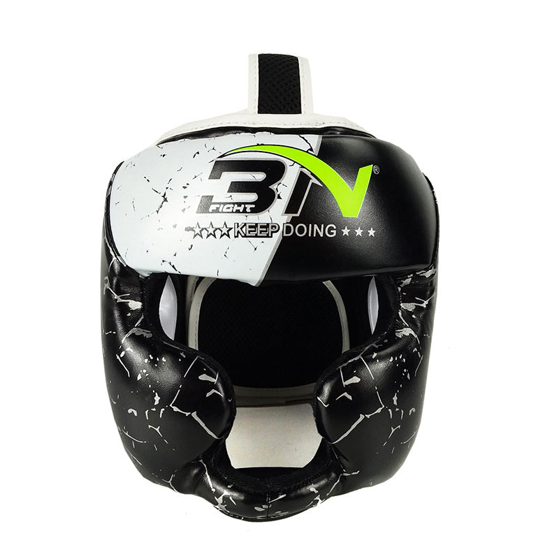 BN Kids Boxing Headgear, MMA Training, Adjustable Padded Kara Muay Thai Juniors Head Gear, Kickboxing, Sparring, Martial Arts, Karate, Taekwondo Youth Girls Boys Helmet, Home Gym Workouts