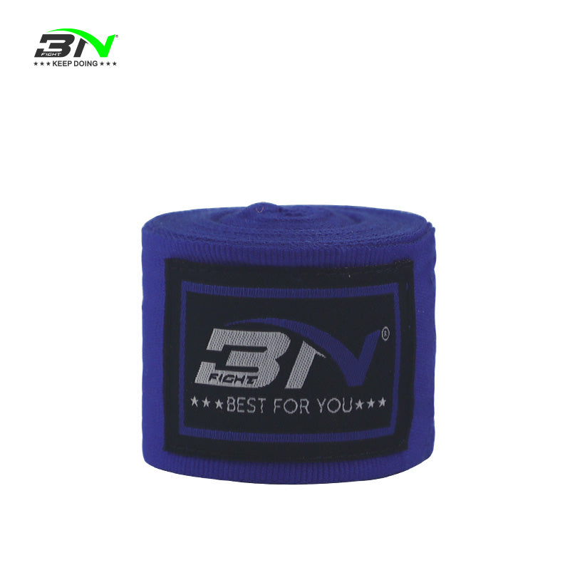 BN Boxing Hand Wraps 1.5M/3M/5M – Mexican Style Semi-Elastic MMA Inner Gloves - Wrist Support for Muay Thai, Kickboxing, BJJ, Karate - Thumb Loop & Hook and Loop Closure - Cotton & Nylon Blend