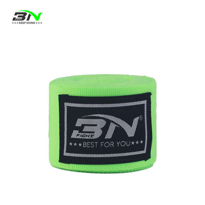 BN Boxing Hand Wraps 1.5M/3M/5M – Mexican Style Semi-Elastic MMA Inner Gloves - Wrist Support for Muay Thai, Kickboxing, BJJ, Karate - Thumb Loop & Hook and Loop Closure - Cotton & Nylon Blend