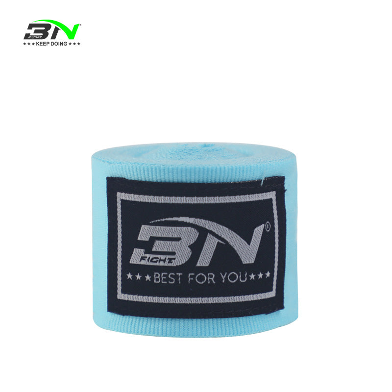 BN Boxing Hand Wraps 1.5M/3M/5M – Mexican Style Semi-Elastic MMA Inner Gloves - Wrist Support for Muay Thai, Kickboxing, BJJ, Karate - Thumb Loop & Hook and Loop Closure - Cotton & Nylon Blend