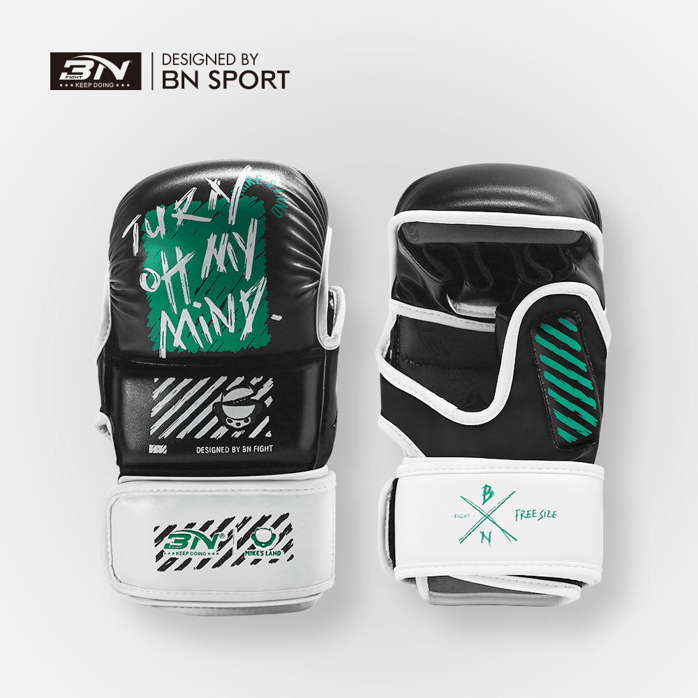 BN Boxing Training Gloves Kickboxing Muay Thai Gel Sparring Punching Bag Mitts